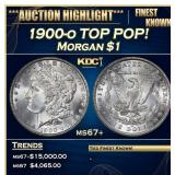 1900-o Morgan Dollar TOP POP! $1 ms67+ SEGS