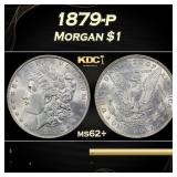 1879-p Morgan Dollar $1 Grades ms62+