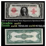 1923 Speelman/White $1 United States Note Grades S