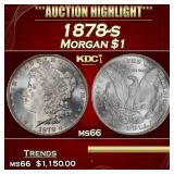 1878-s Morgan Dollar $1 ms66 SEGS
