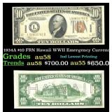 1934A $10 FRN Hawaii WWII Emergency Currency Grade