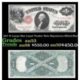 1917 Elliott/Burke $1 Large Size Legal Tender Note