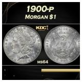 1900-p Morgan Dollar $1 Grades ms64