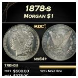 1878-s Morgan Dollar $1 Grades ms64+
