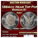 1884-cc Morgan Dollar Near Top Pop $1 ms66+ DMPL S