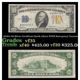 1934A $10 Silver Certificate North Africa WWII Eme