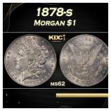 1878-s Morgan Dollar $1 Grades ms62