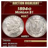 1894-o Morgan Dollar $1 ms62+ USCG