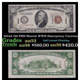 1934A $10 FRN Hawaii WWII Emergency Currency Grade