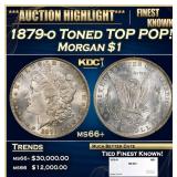 1879-o Morgan Dollar Toned TOP POP! $1 ms66+ SEGS