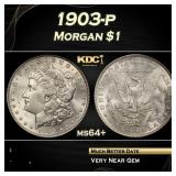 1903-p Morgan Dollar $1 Grades ms64+