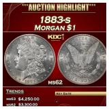 1883-s Morgan Dollar $1 ms62 USCG