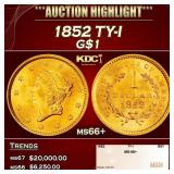 1852 Gold Dollar TY-I $1 ms66+ SEGS