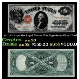 1917 Elliott/Burke $1 Large Size Legal Tender Note