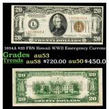 1934A $20 FRN Hawaii WWII Emergency Currency Grade