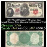 1907 Speelman/White $5 Large Size Legal Tender Not