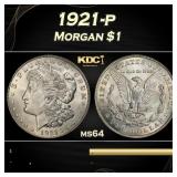 1921-p Morgan Dollar $1 Grades ms64
