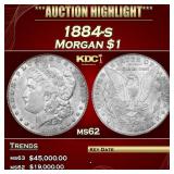 1884-s Morgan Dollar $1 ms62 USCG