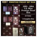1983 & 1984 US Mint Prestige Proof Set - Full Run