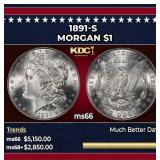 1891-s Morgan Dollar $1 ms66 SEGS