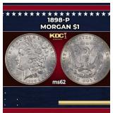 1898-p Morgan Dollar $1 Grades ms62