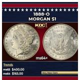 1888-o Morgan Dollar $1 Grades ms64+