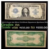 1923 $1 large size Silver Certificate Grades f+ Si