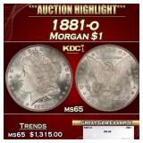 1881-o Morgan Dollar $1 ms65 SEGS