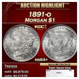 1891-o Morgan Dollar $1 ms64+ SEGS