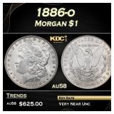 1886-o Morgan Dollar $1 Grades au58