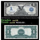 1899 $1 large size Silver Certificate "Black Eagle