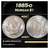 1885-o Morgan Dollar $1 Grades ms63+