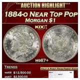 1884-o Morgan Dollar Near Top Pop $1 ms67+ SEGS