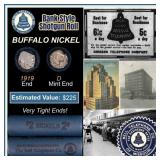 Buffalo Nickel Shotgun Roll in Old Bank Style 