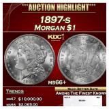 1897-s Morgan Dollar $1 ms66+ SEGS