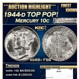 1944-d Mercury Dime TOP POP! 10c ms68+ FSB SEGS