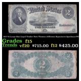 1917 $2 Large Size Legal Tender Note Thomas Jeffer