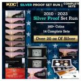 2010-2023 US Mint Silver Proof Sets, 168 Coins Tot