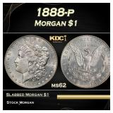 1888-p Morgan Dollar $1 Grades ms62