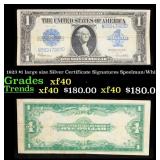 1923 $1 large size Silver Certificate Grades xf Si