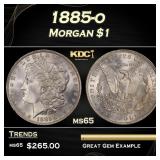 1885-o Morgan Dollar $1 Grades ms65
