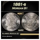 1881-s Morgan Dollar $1 Grades ms62