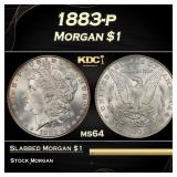 1883-p Morgan Dollar $1 Grades ms64