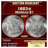 1883-s Morgan Dollar $1 ms63 USCG