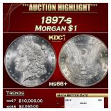 1897-s Morgan Dollar $1 ms66+ SEGS