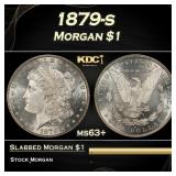 1879-s Morgan Dollar $1 Grades ms63+