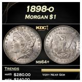 1898-o Morgan Dollar $1 Grades ms64+