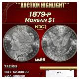 1879-p Morgan Dollar $1 ms66 SEGS