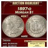 1897-o Morgan Dollar $1 ms62 USCG