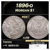 1896-o Morgan Dollar $1 au58 SEGS